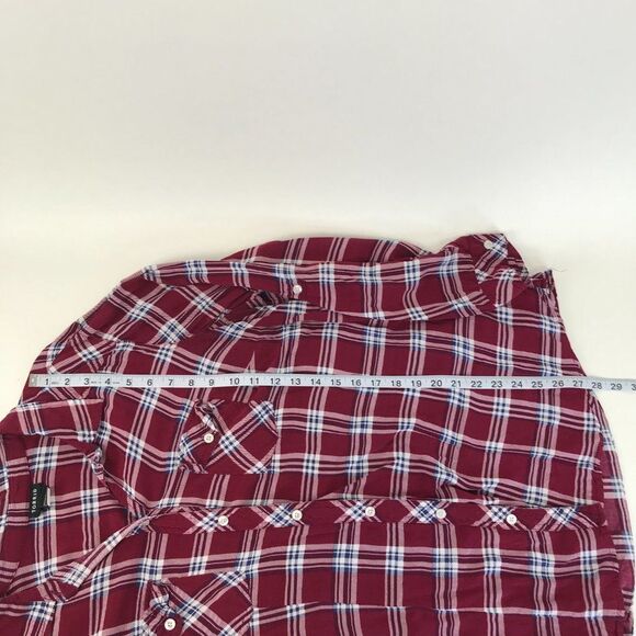 Torrid Button-Front Plaid Camp Shirt Women's Plus Size 2/2X Casual Rayon - Picture 7 of 11
